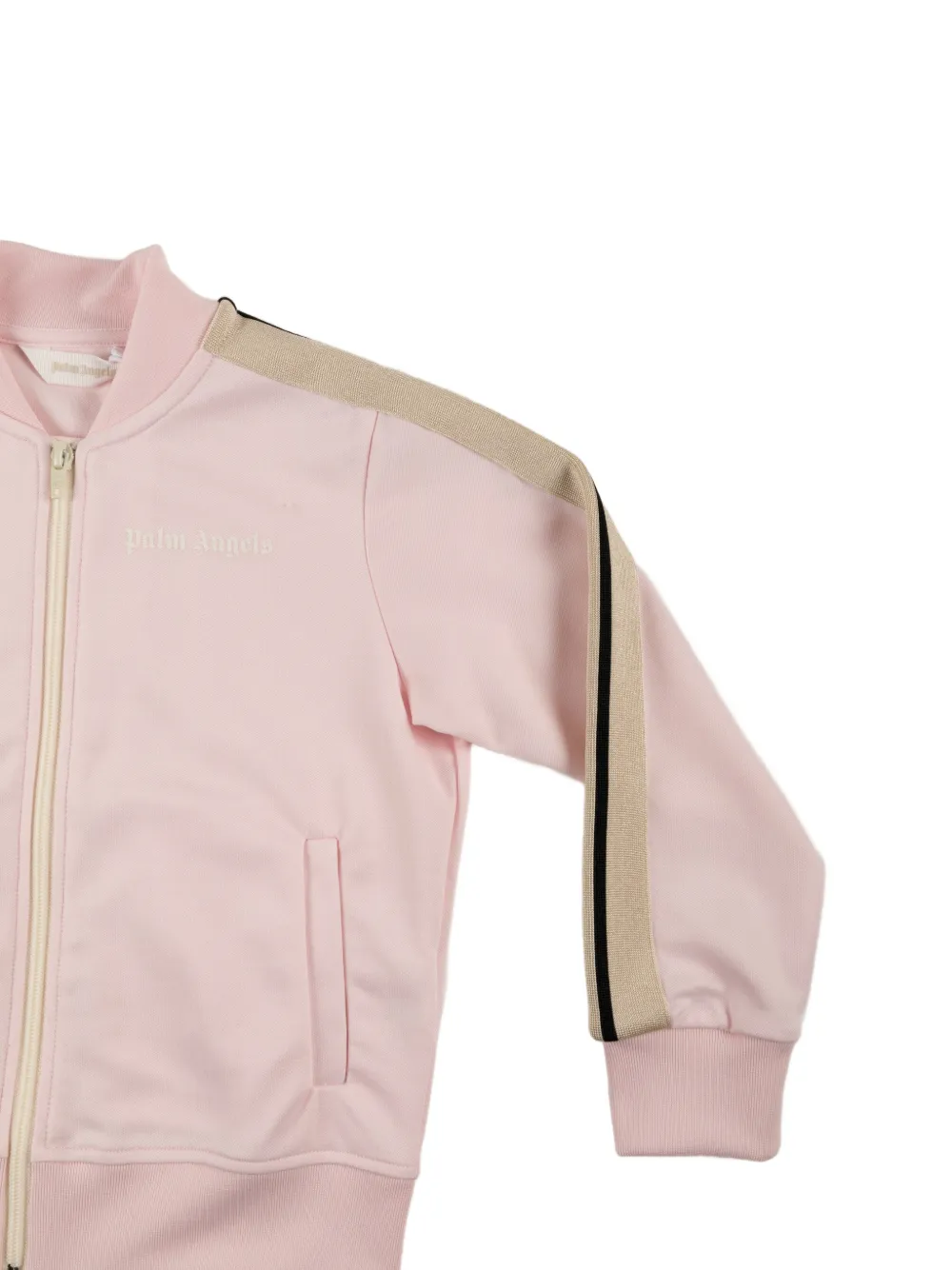 Palm Angels Kids Sweater met ritssluiting en streepdetail Roze