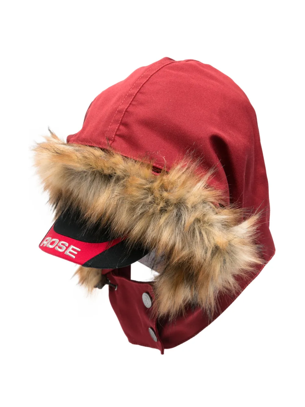 Martine Rose fur trim hat - Rosso