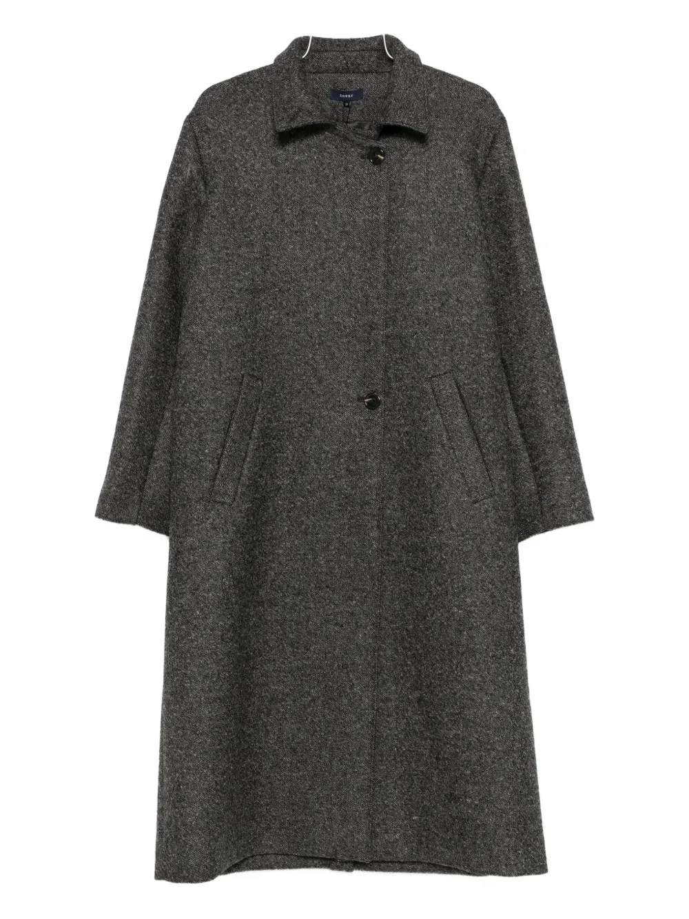 Soeur Germain Long Grey Wool Coat In Gray