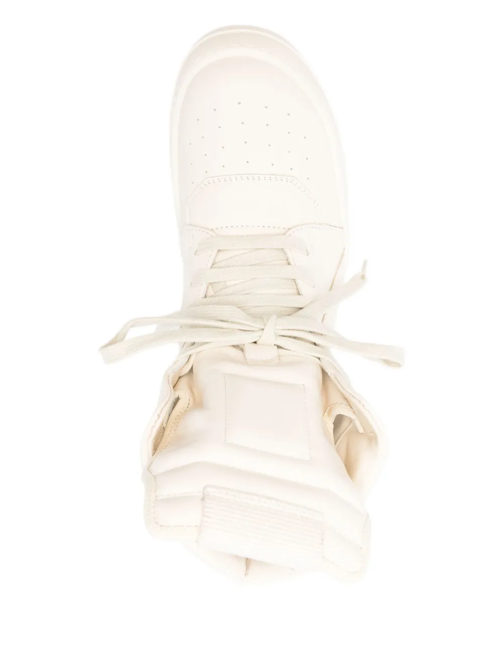 Rick Owens Lace-up Zip-fastening Sneakers In Neutral