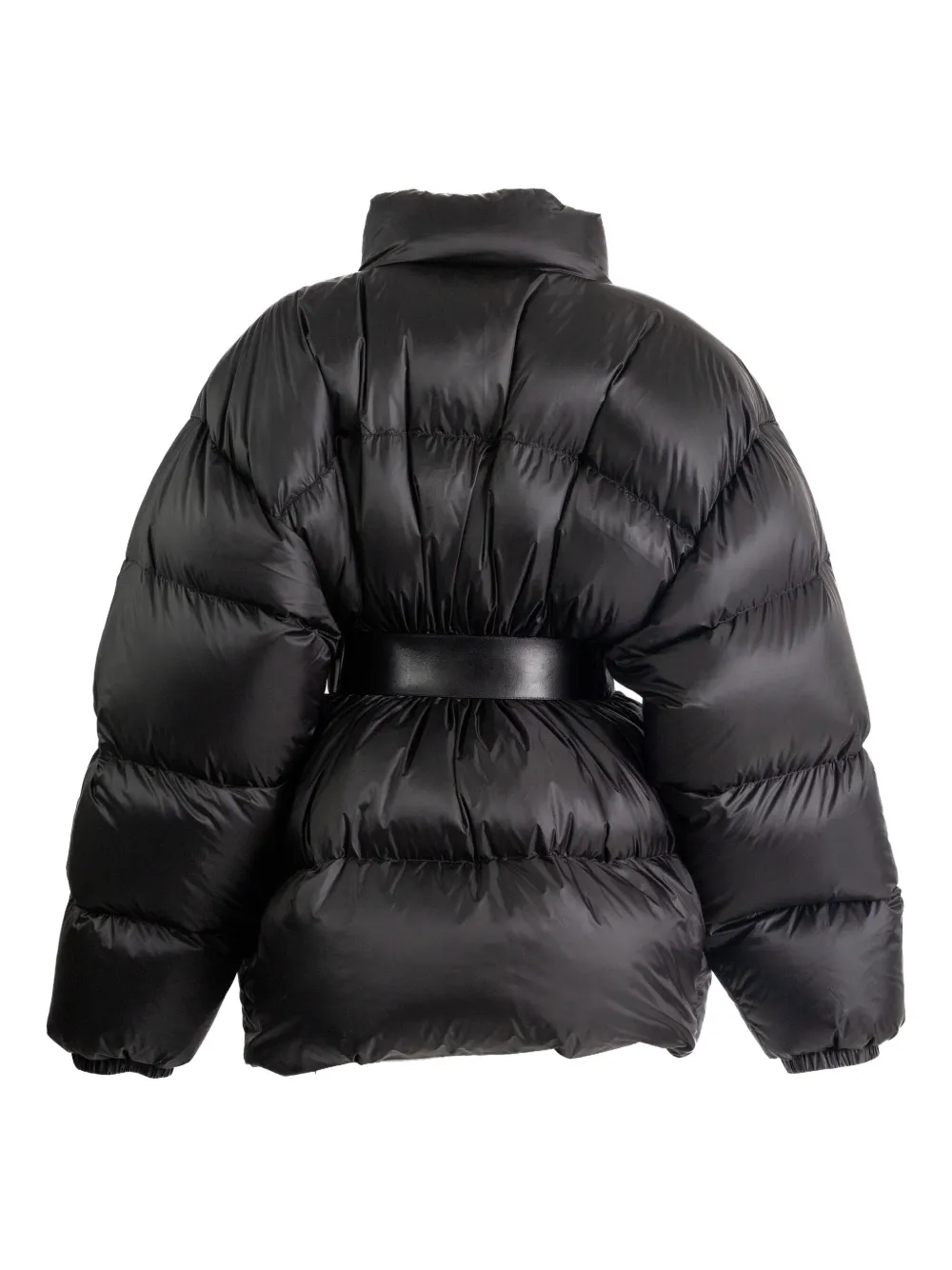 Balenciaga Donsjack met ceintuur Zwart