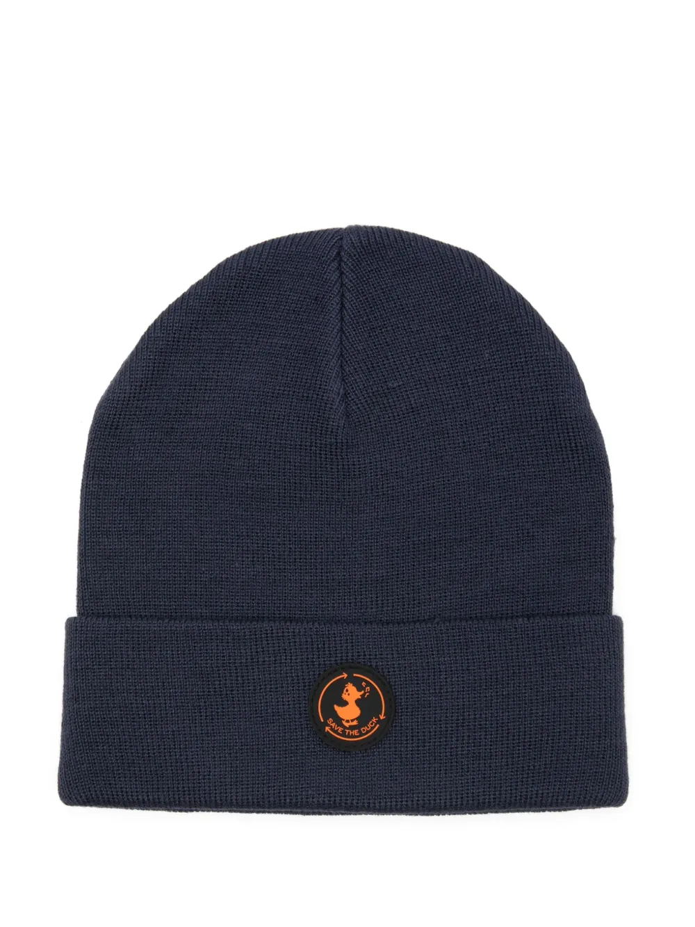 Save The Duck Kids logo patch beanie | Blue | Image 1