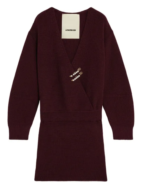 A Paper Kid safety-pin wrap dress