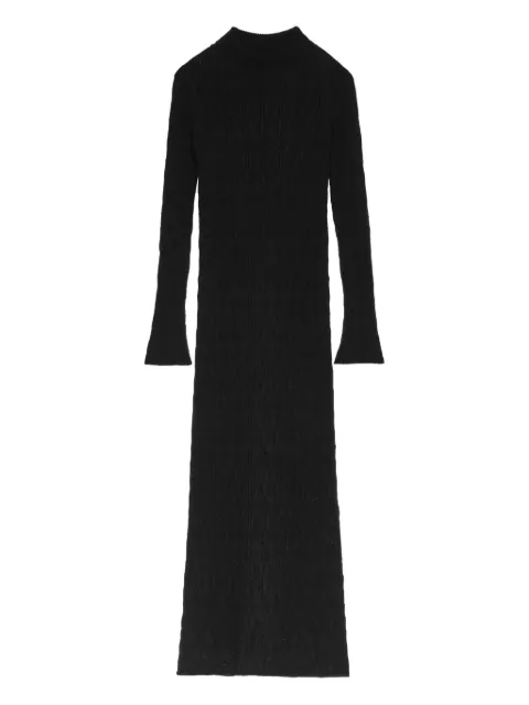 A Paper Kid cable-knit flared dress