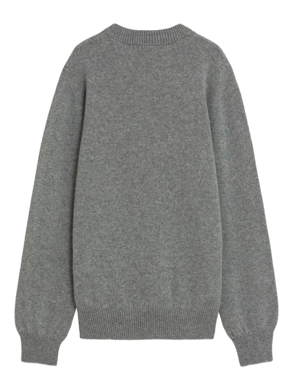 A Paper Kid ribbed crew neck knitwear - Grijs