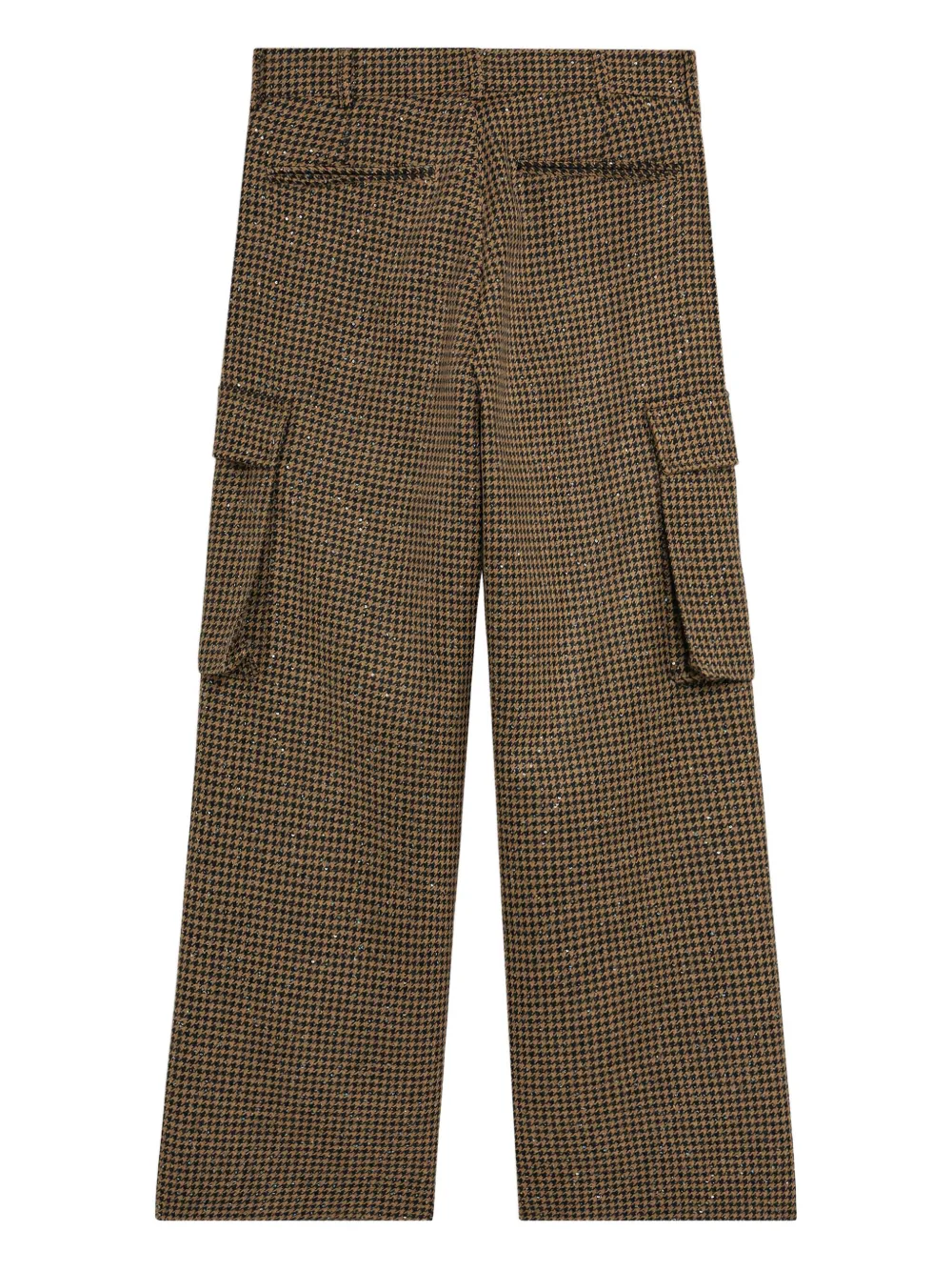 A Paper Kid houndstooth cargo pants - Bruin