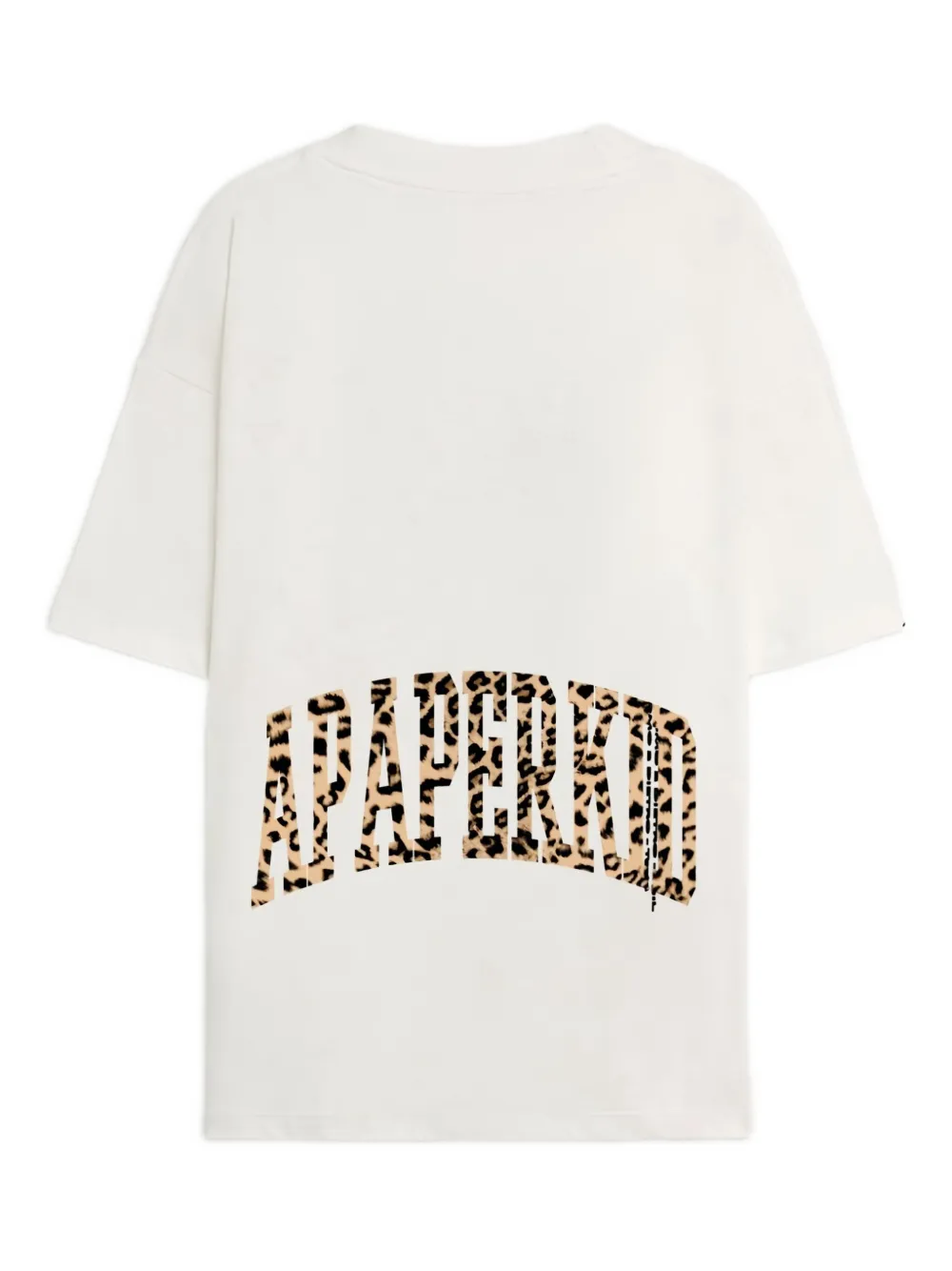 A Paper Kid Leopard-print T-shirt In White