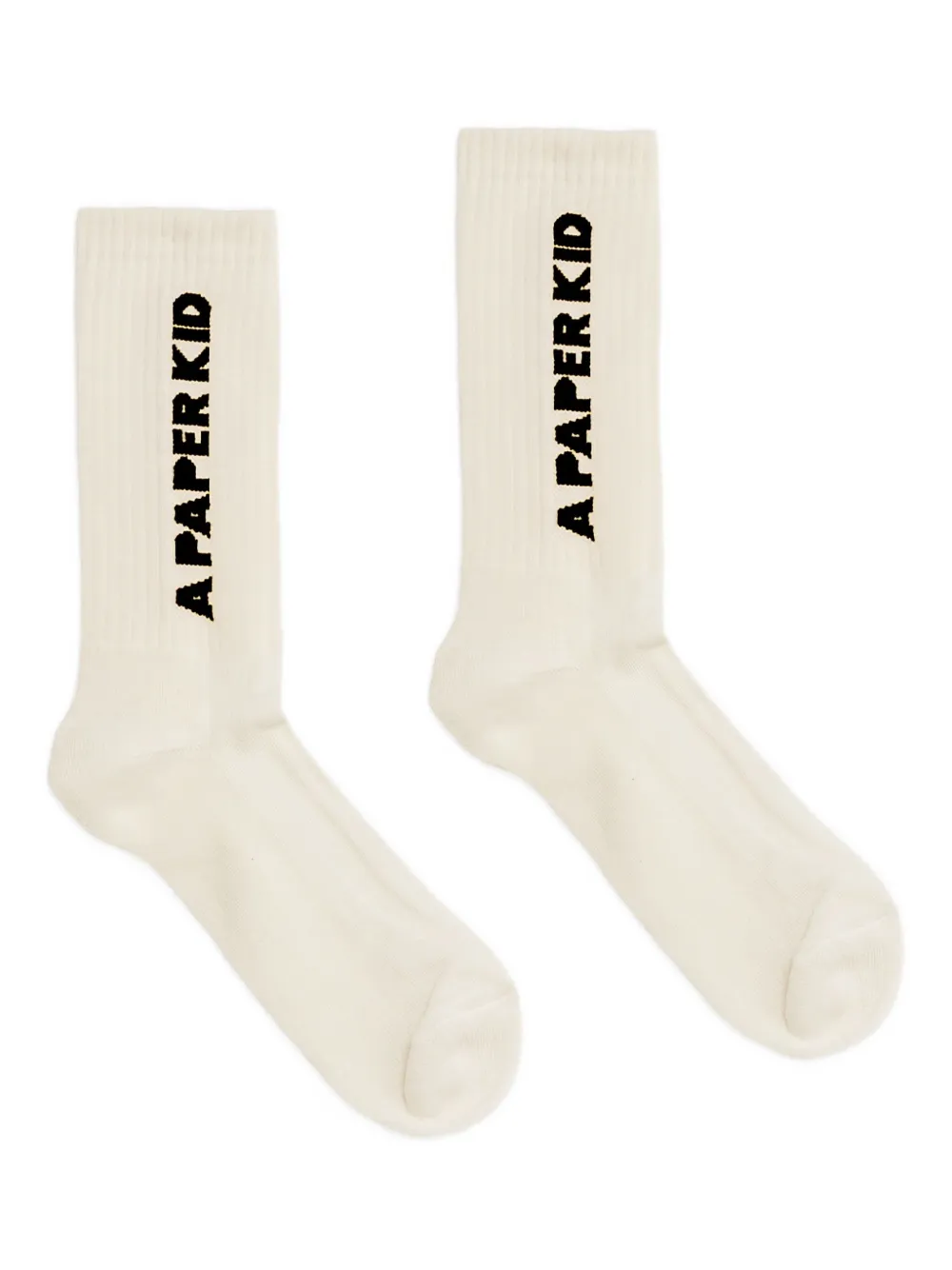 A Paper Kid ribbed socks | Neutrals | Image 1