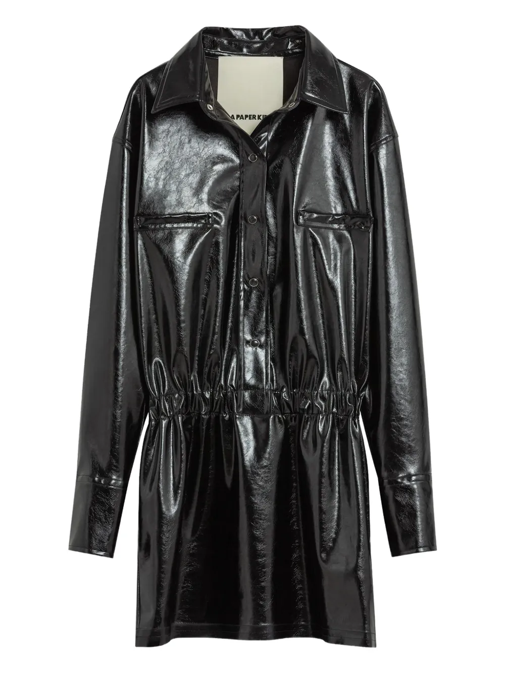 A Paper Kid collared pocket dress - Black