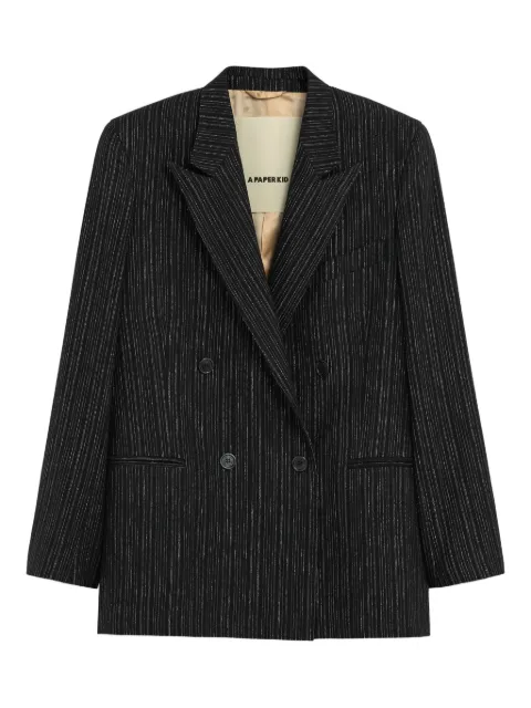 A Paper Kid pinstripe double-breasted jacket