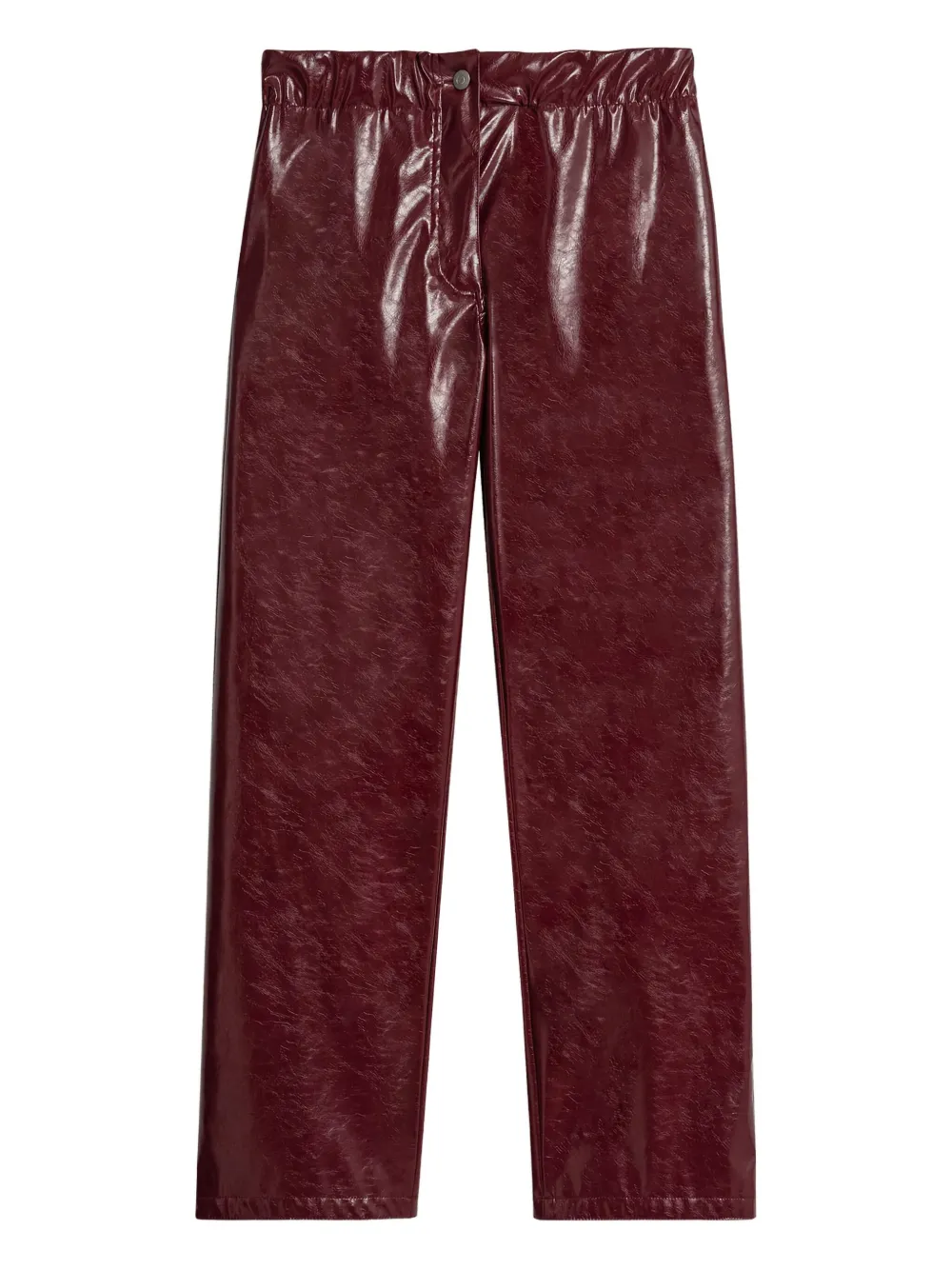A Paper Kid Elasticated Trousers In Burgundy