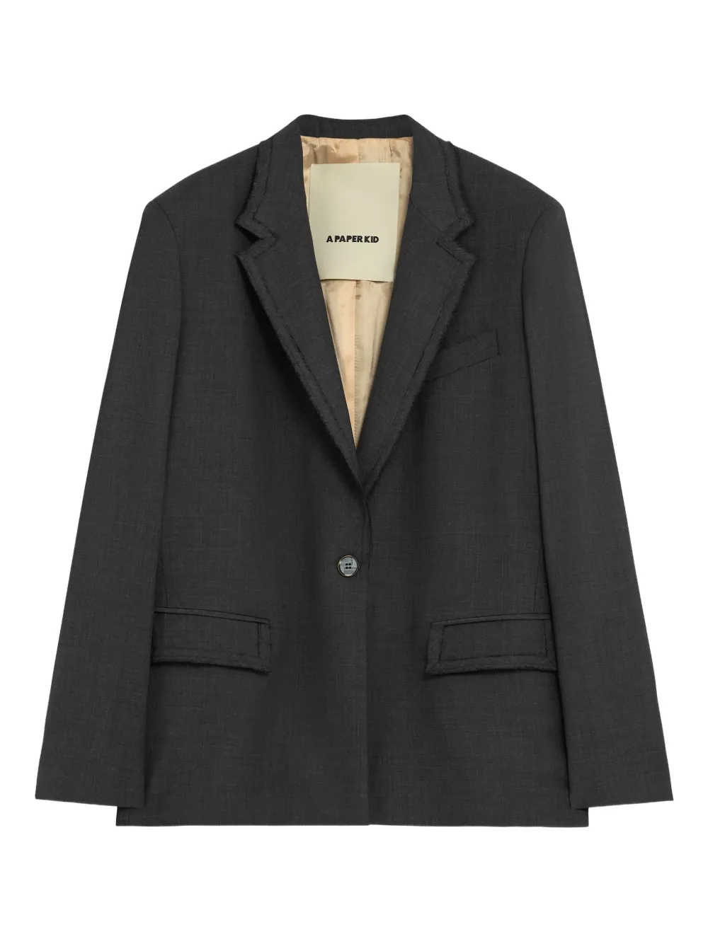A Paper Kid notched lapel pocket jacket | Grey | Image 1