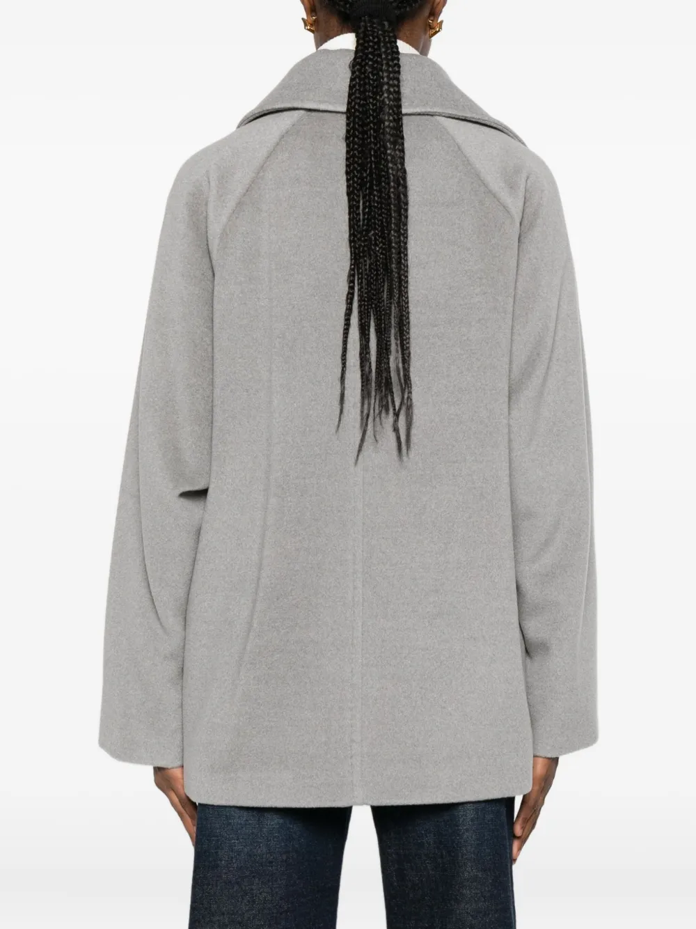 Max Mara Aryan jas met dubbele rij knopen Grijs