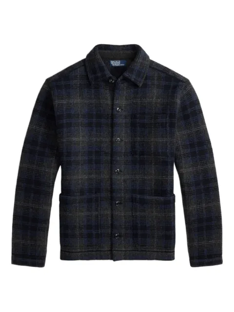 Polo Ralph Lauren plaid-pattern wool cardigan