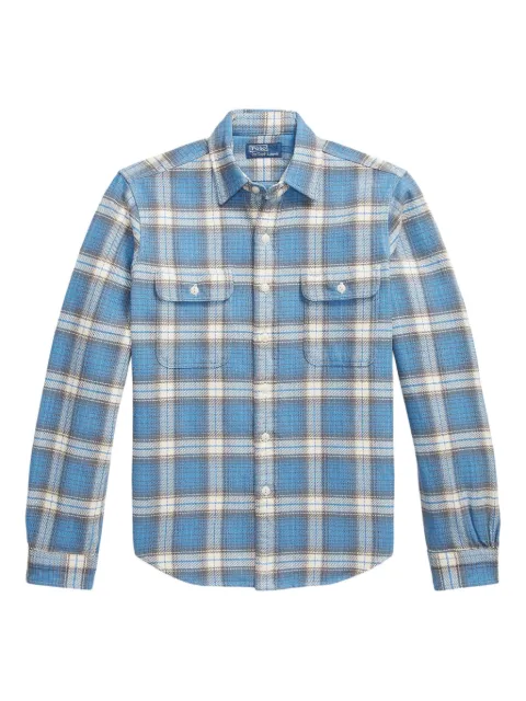 Polo Ralph Lauren collared flannel shirt