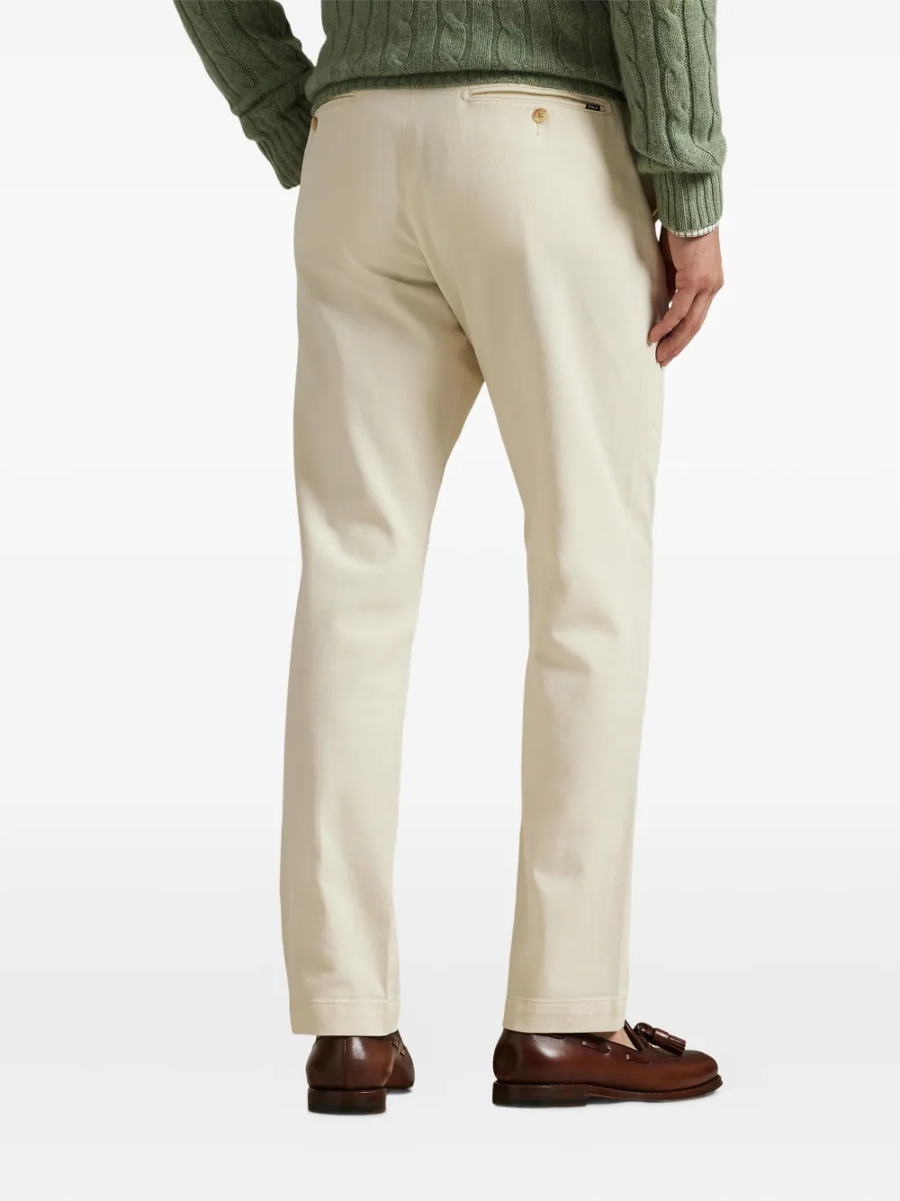 Polo Ralph Lauren Broek met riemlussen Beige