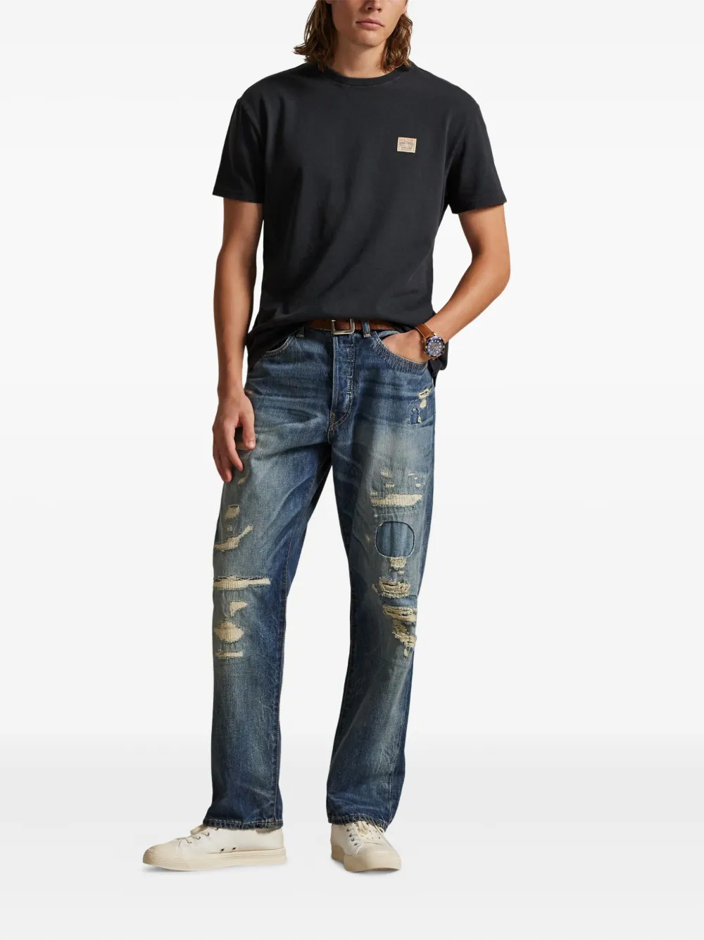 short-sleeve patch-detail T-Shirt
