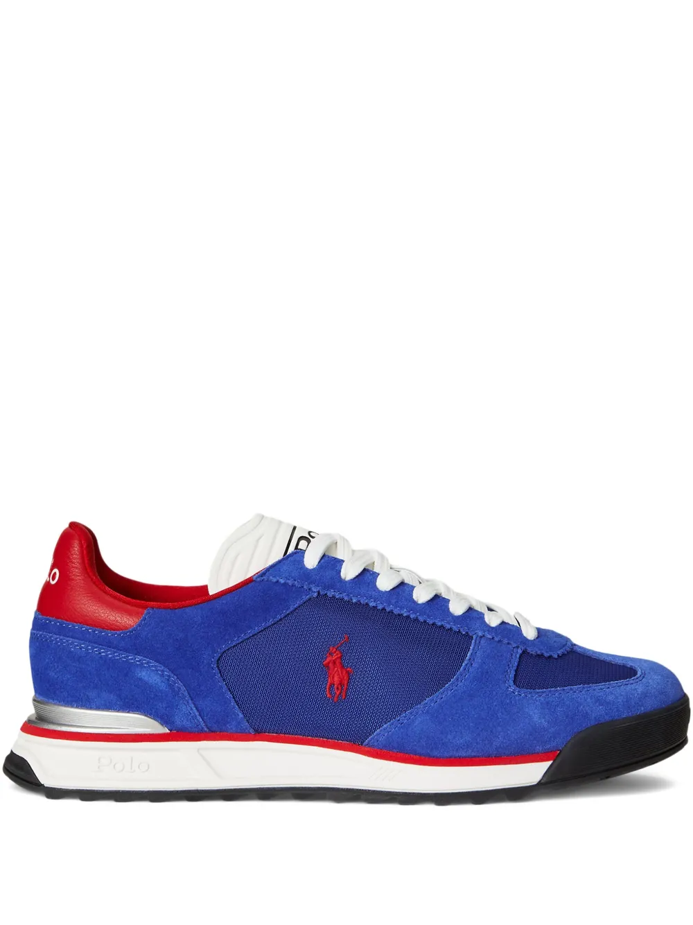 Polo Ralph Lauren Varick suède sneakers Blauw