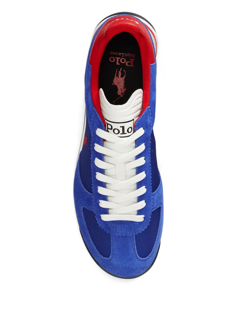 Polo Ralph Lauren Varick suède sneakers Blauw