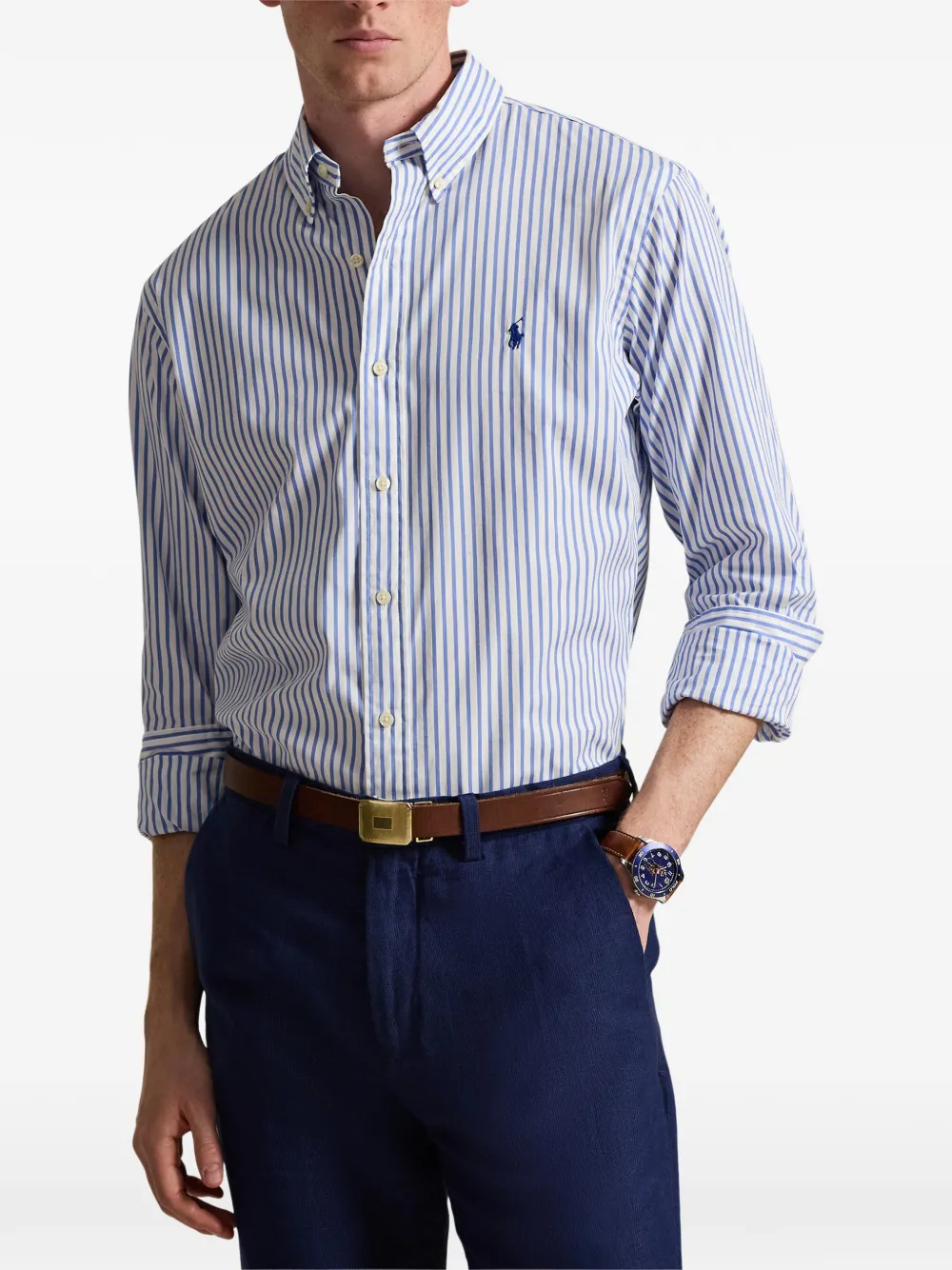 Polo Ralph Lauren Button-down gestreept overhemd Wit