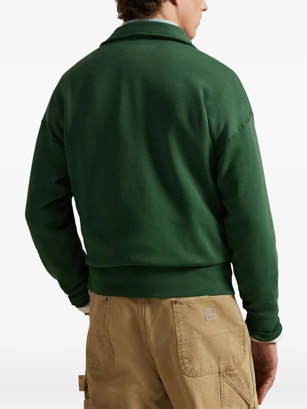 Polo Ralph Lauren Zip-up Sweatshirt In Green