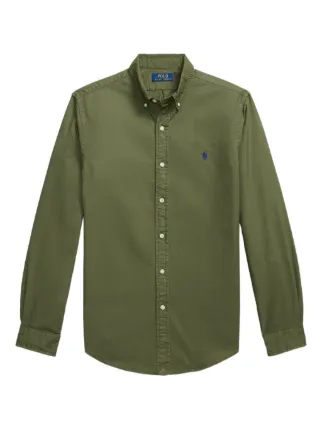 Polo Ralph Lauren long-sleeves Cotton Shirt | Green | FARFETCH