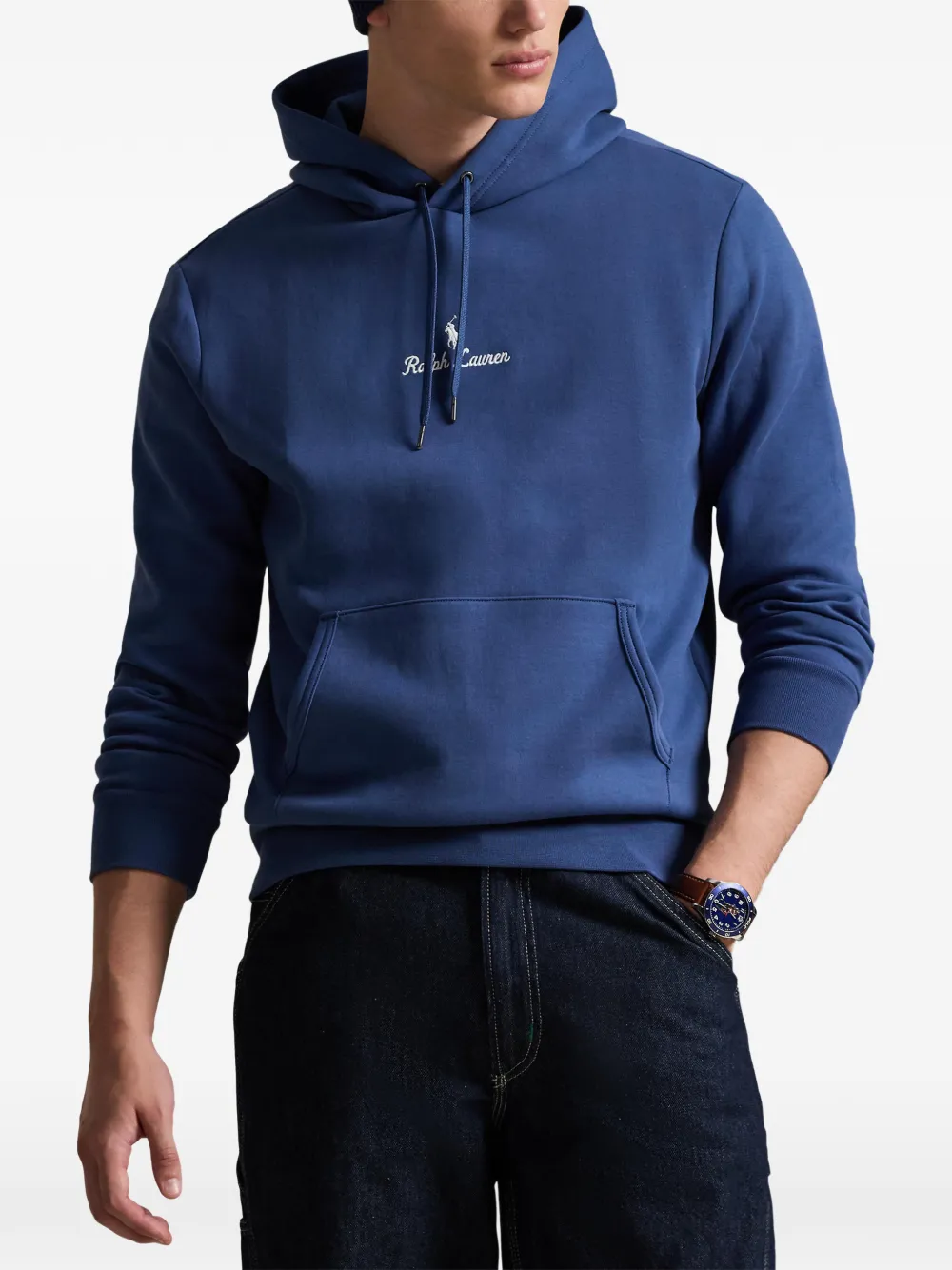 Polo Ralph Lauren Hoodie met opgestikte zak Blauw