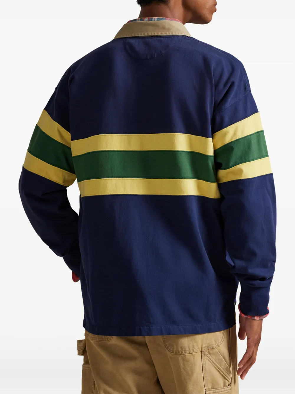 Polo Ralph Lauren Gestreept poloshirt met lange mouwen Blauw