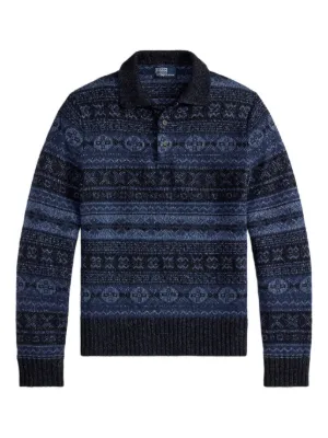 Polo Ralph Lauren アランニット カーディガン | ブルー | FARFETCH JP