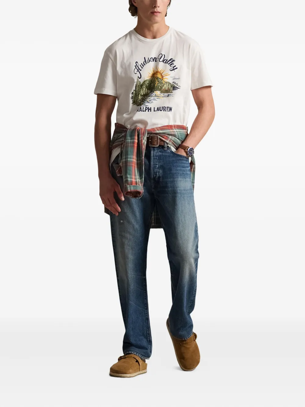 Polo Ralph Lauren Short-sleeved Graphic T-shirt In White