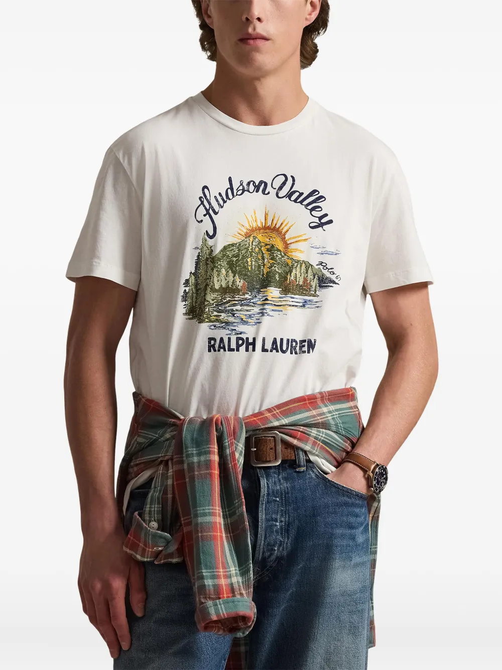 Polo Ralph Lauren Short-sleeved Graphic T-shirt In White