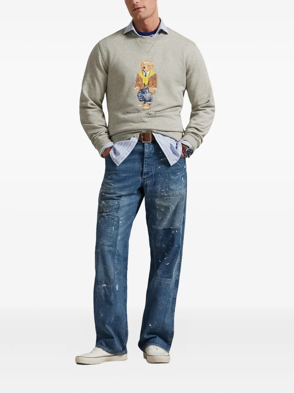 Polo Ralph Lauren Sweater met ronde hals Grijs