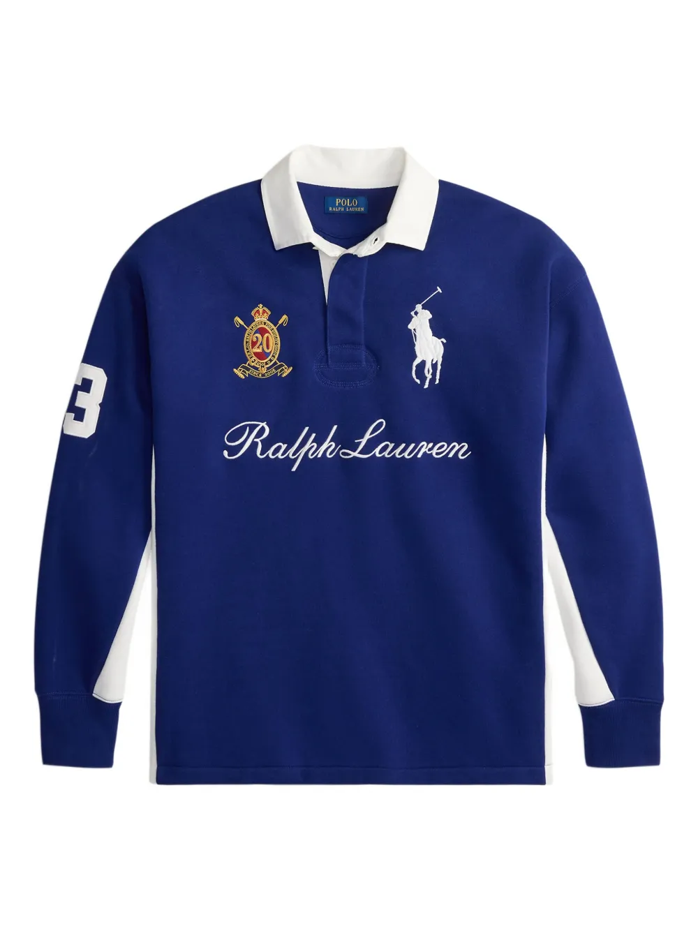 Polo Ralph Lauren Polo in stile rugby a maniche lunghe - Blu