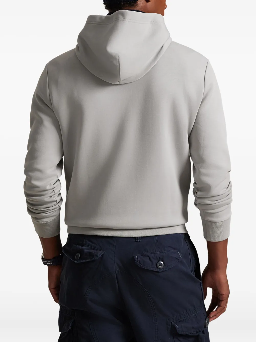 Polo Ralph Lauren Drawstring Hoodie In Gray
