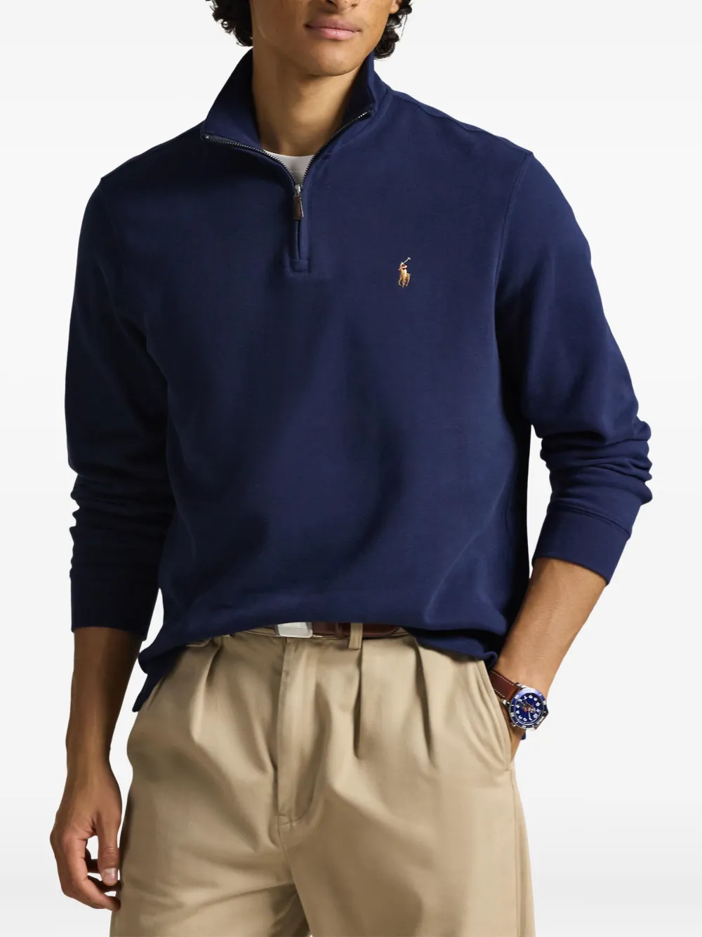 Polo Ralph Lauren Sweater met korte rits Blauw