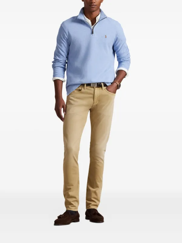 Polo Ralph Lauren ハーフジップ スウェットシャツ | ブルー | FARFETCH JP