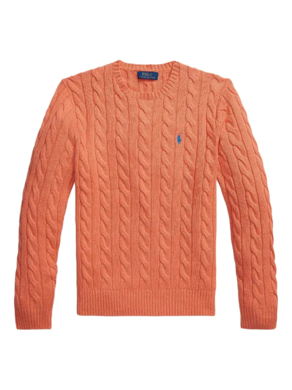 Polo Ralph Lauren ケーブルニット セーター | オレンジ | FARFETCH JP