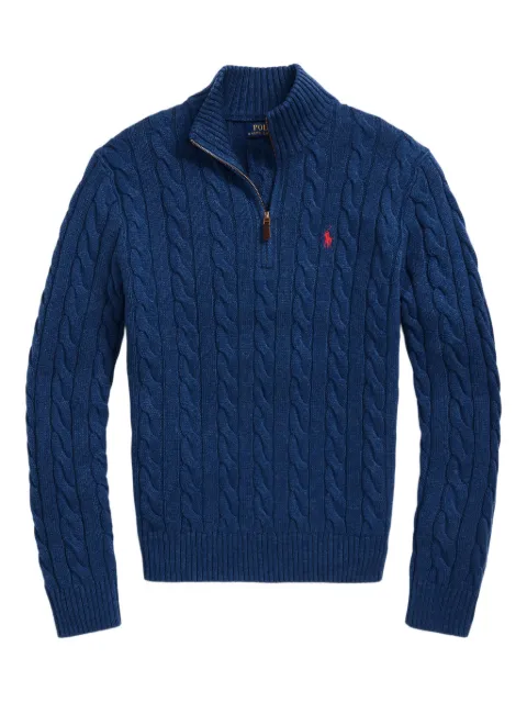 Polo Ralph Lauren cable-knit half-zip sweater