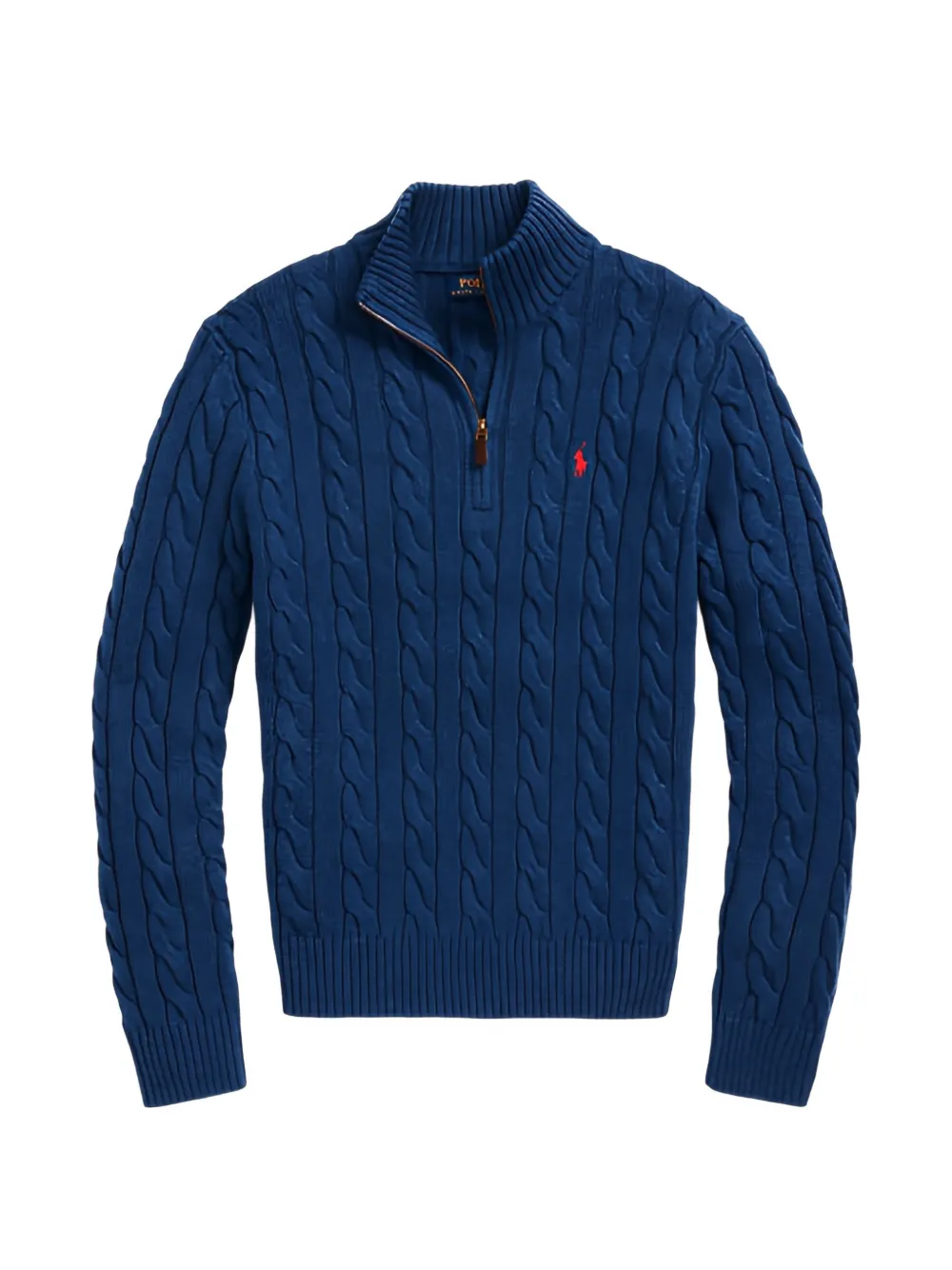 Polo Ralph Lauren Pullover mit Zopfmuster - Blau