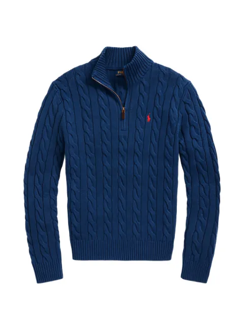 Polo Ralph Lauren cable-knit quarter-zip sweater