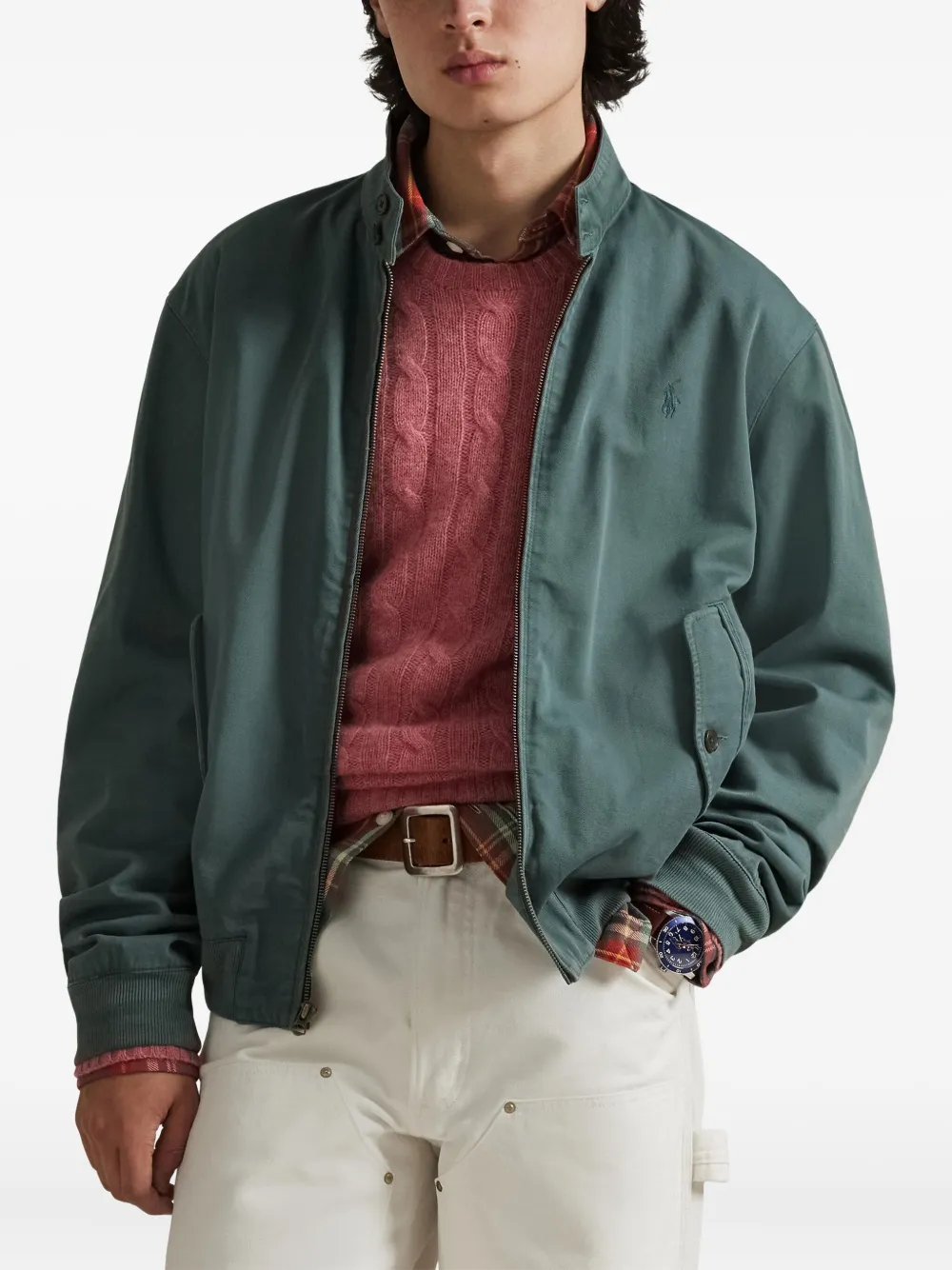 Polo Ralph Lauren Bomberjack met rits Groen