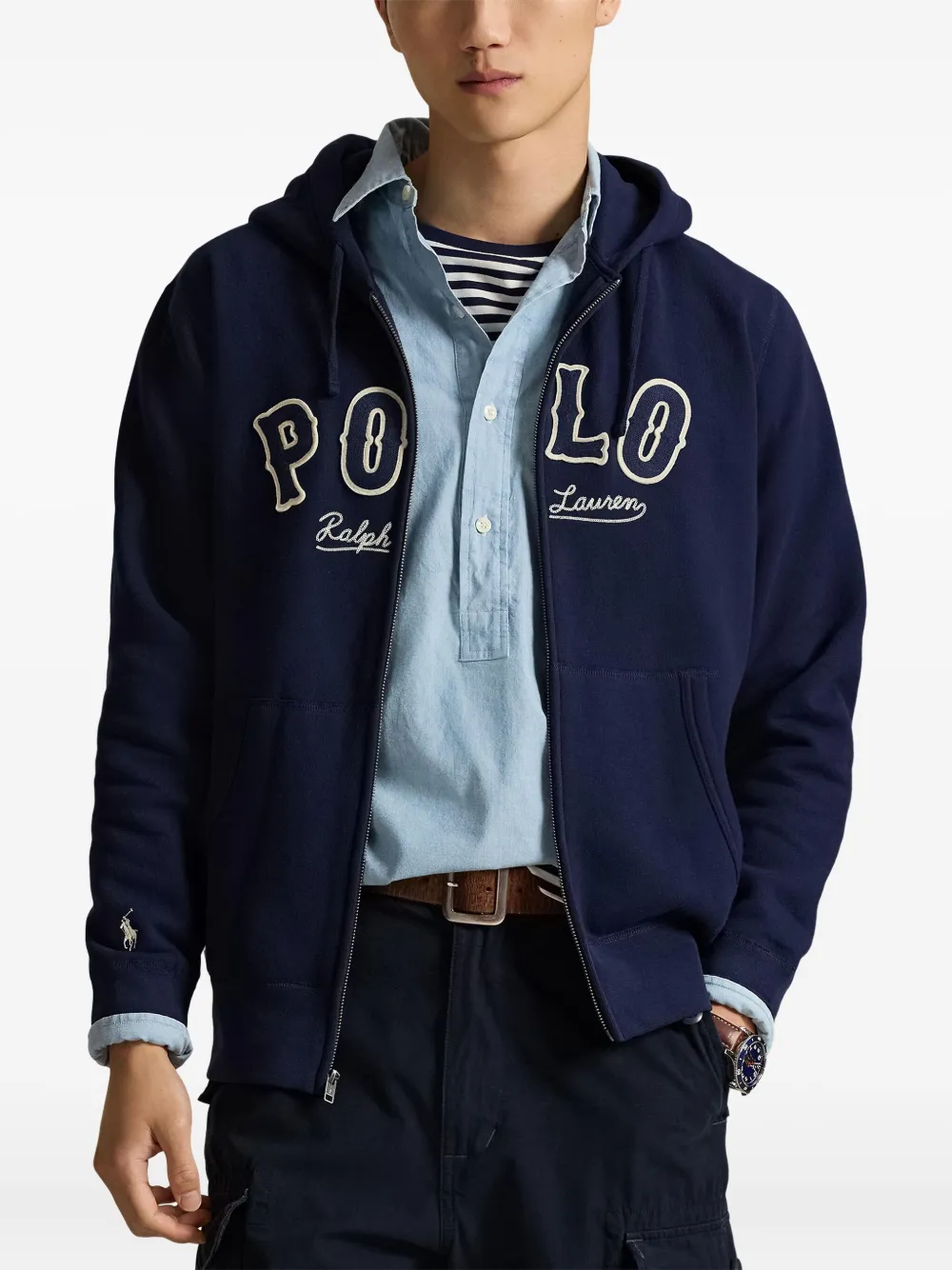Polo Ralph Lauren Hoodie met rits Blauw