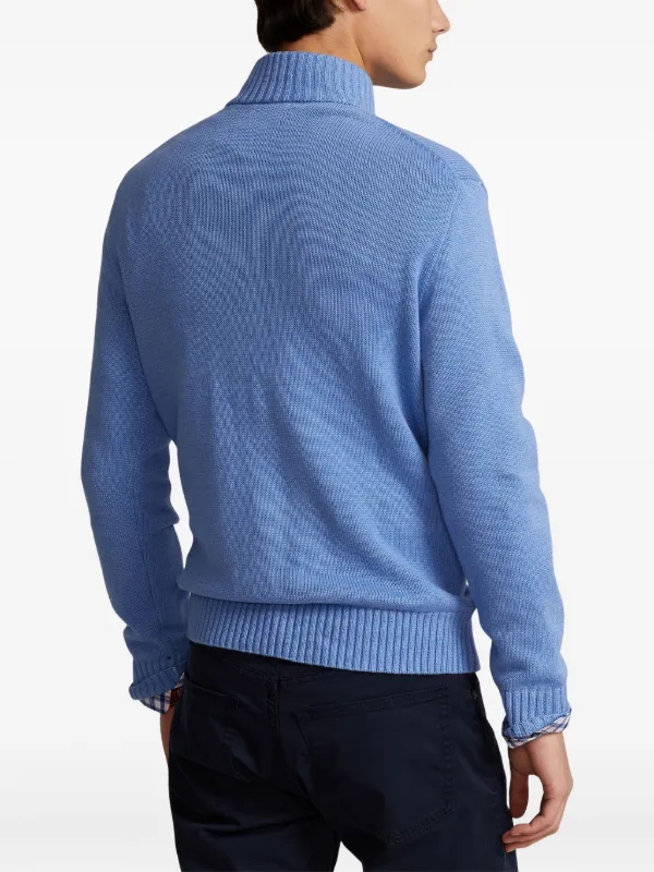 Polo Ralph Lauren Zip long-sleeve Sweater | Blue | FARFETCH