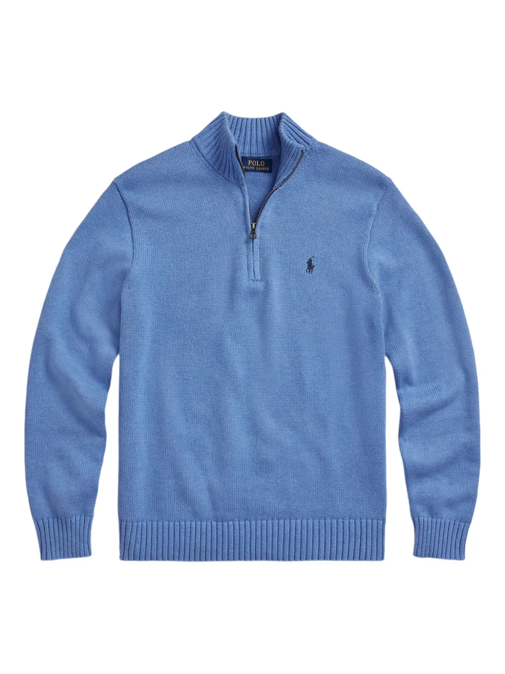 Polo Ralph Lauren ロングスリーブ ジップセーター - ブルー