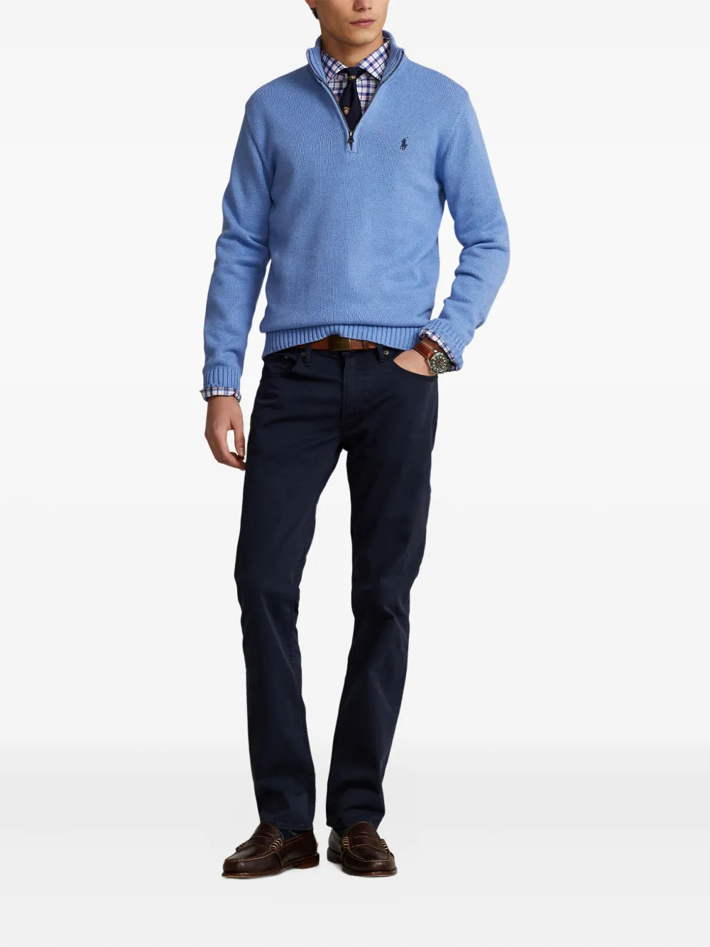 Polo Ralph Lauren Trui met lange mouwen en rits - Blauw