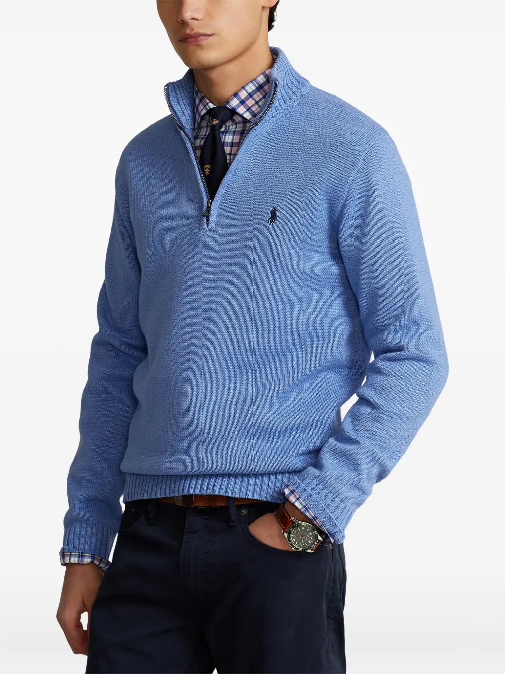 Polo Ralph Lauren Trui met lange mouwen en rits Blauw