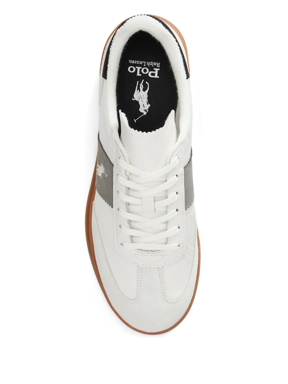 Polo Ralph Lauren Suède sneakers met logodetail Wit