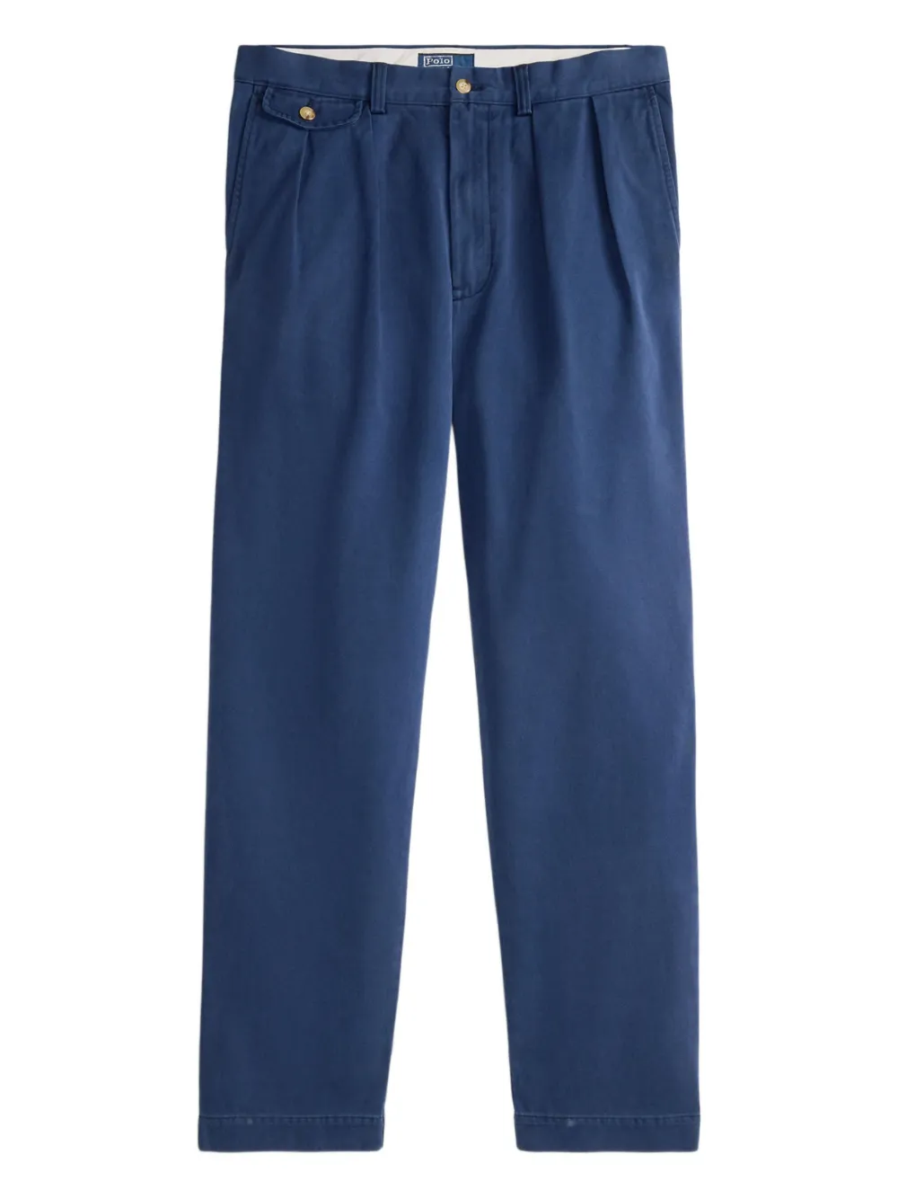 Polo Ralph Lauren Pantaloni Whitman dritti con pieghe - Blu