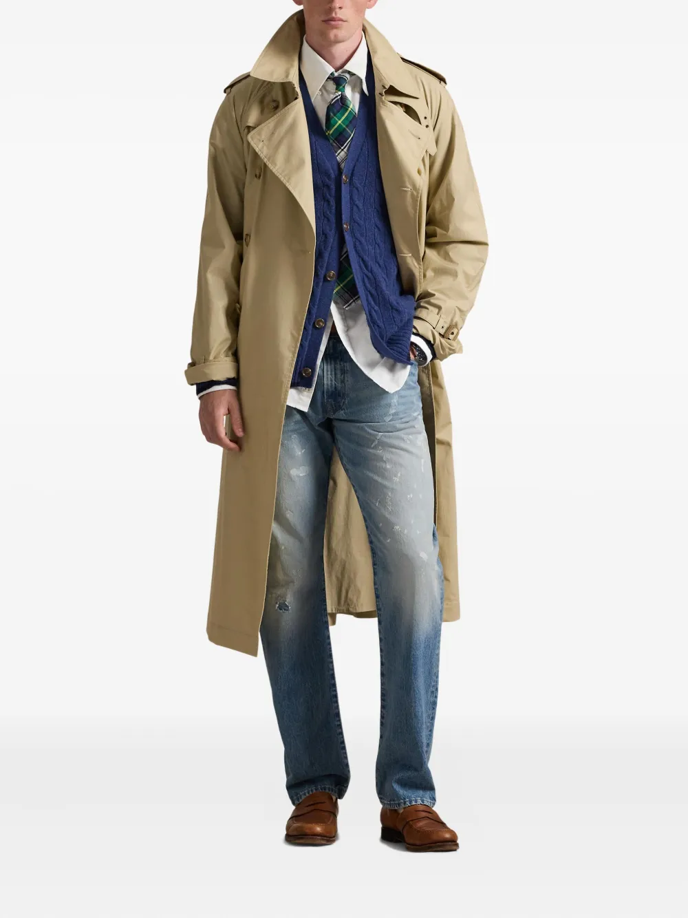 Polo Ralph Lauren Hampton handgeverfde jeans Blauw