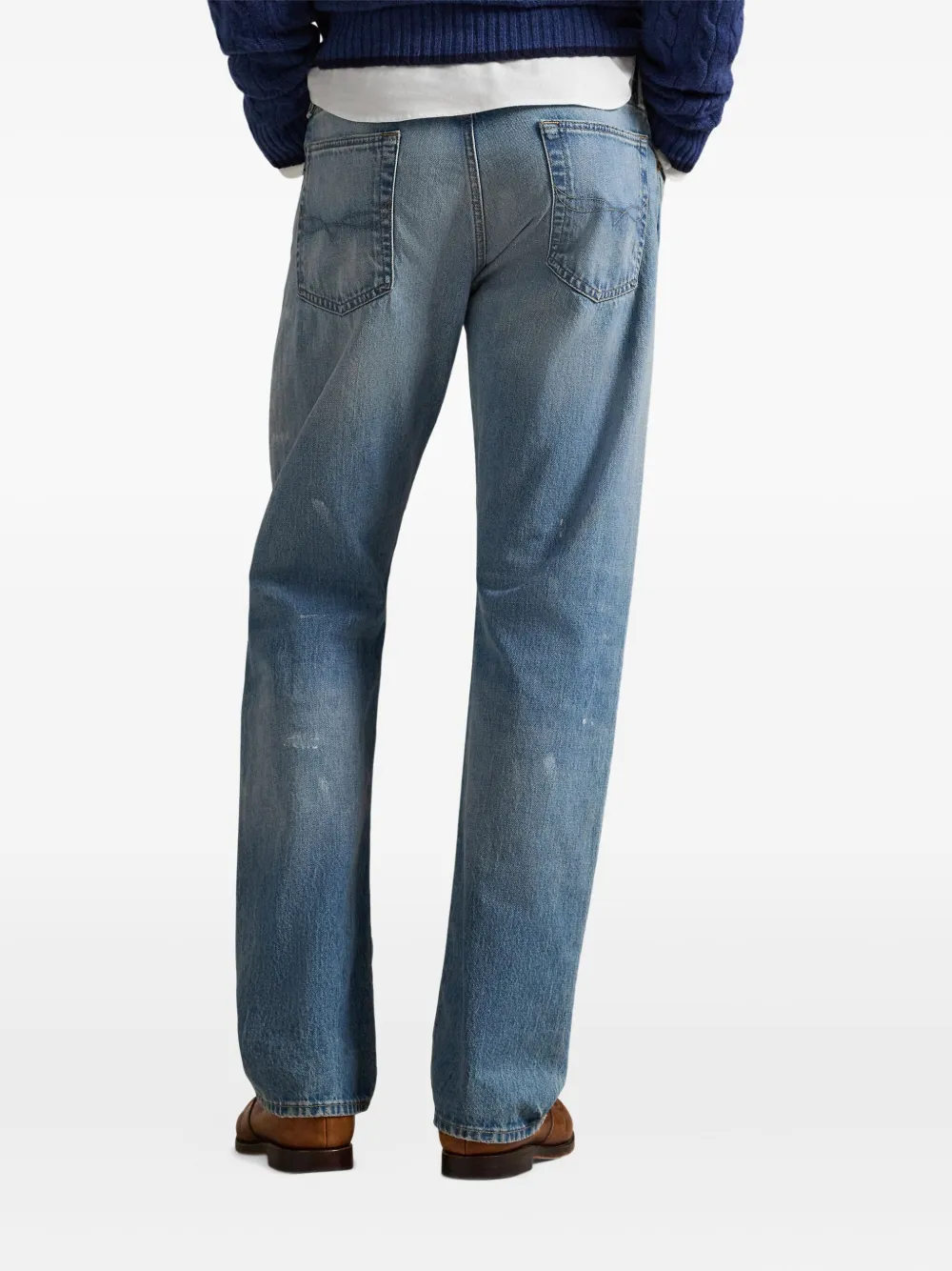 Polo Ralph Lauren Hampton handgeverfde jeans Blauw